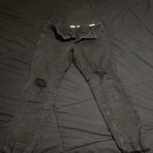 Old Navy Distressed Black Jeans
